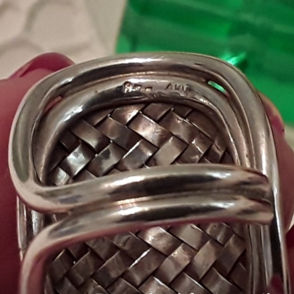 New 925 Solid Sterling Braided Handcrafted Ring S… - image 4